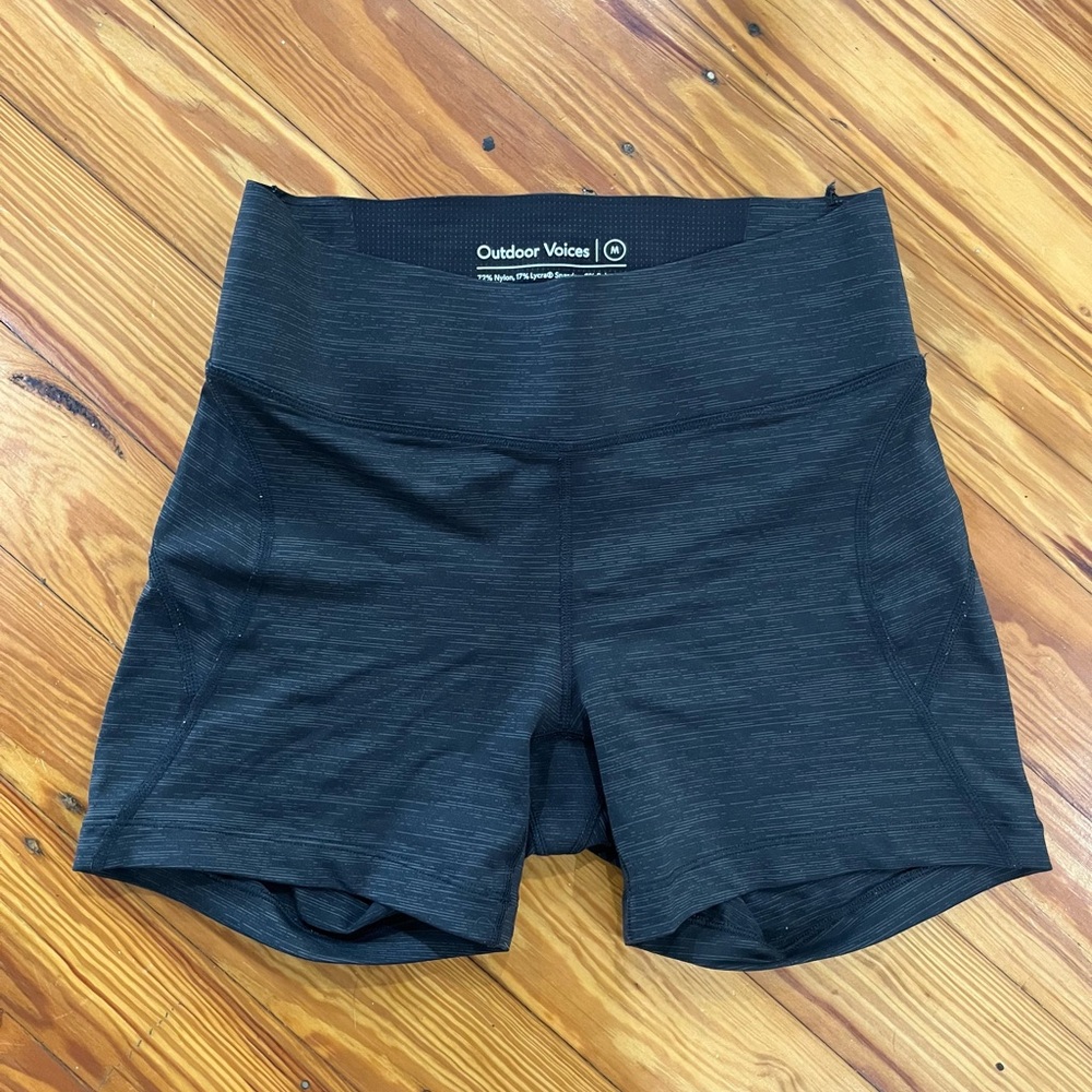 Outdoor Voices Grey 3” Warmup Shorts